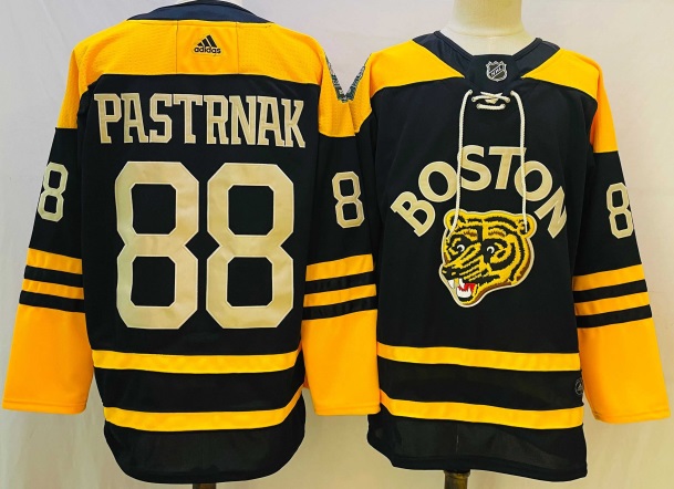 Mens Boston Bruins #88 David Pastrnak Black Classic Primegreen Stitched Jersey